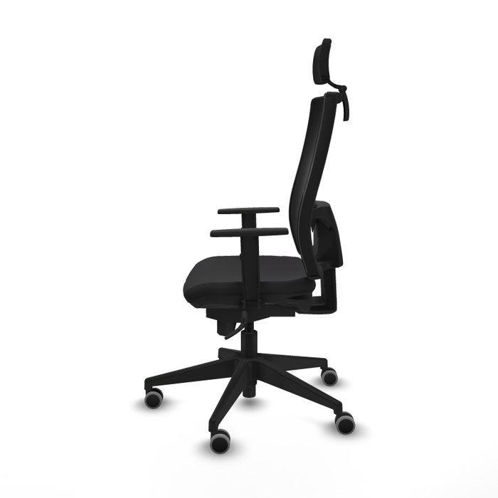 PIQUERAS Y CRESPO Silla de oficina Horna con mecanismo Sincro, Negro PIQUERAS Y CRESPO Silla de oficina Horna con mecanismo Sincro, Negro