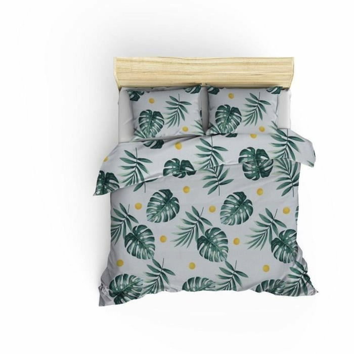 Juego de cama Verde con funda nórdica de 220x240 cm y 2 fundas de almohada de 60x60 cm Juego de cama Verde con funda nórdica de 220x240 cm y 2 fundas de almohada de 60x60 cm