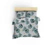 Juego de cama funda nórdica 220x240 cm + 2 fundas almohada 60x60 cm Algodón Poliéster Verde MEN8681875314878