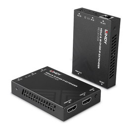 Lindy Extensor HDMI e IR sobre IP Negro