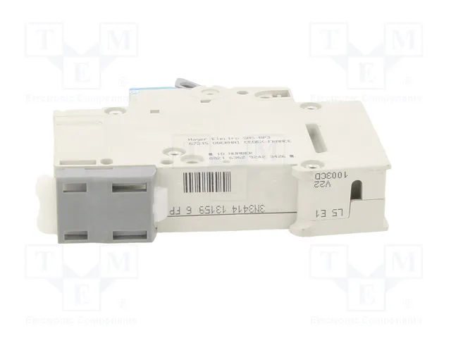 HAGER MCN103E Interruptor magnetotérmico 3A 1 polo 6kA