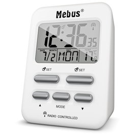Mebus 25800 Despertador de Radio Digital con Doble Alarma y Retroiluminación