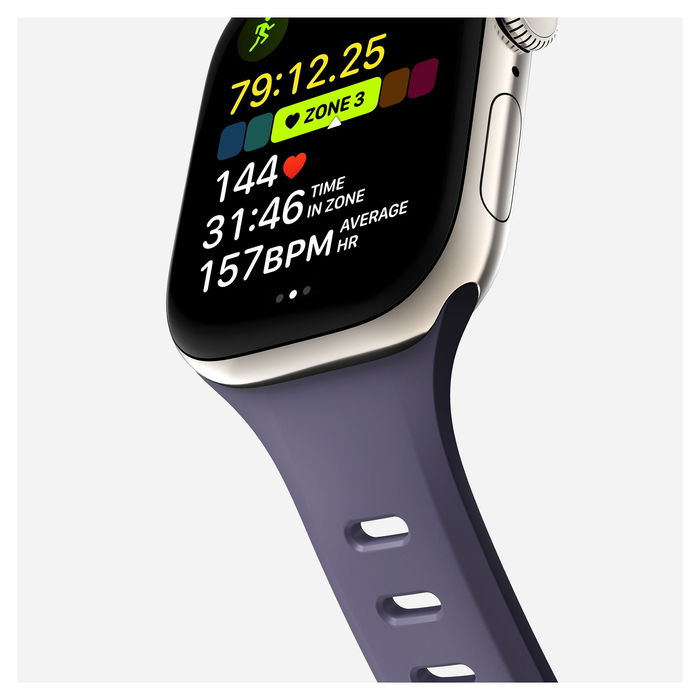 Nomad Tempo Band 42mm Morado - Correa Deportiva para Apple Watch Series