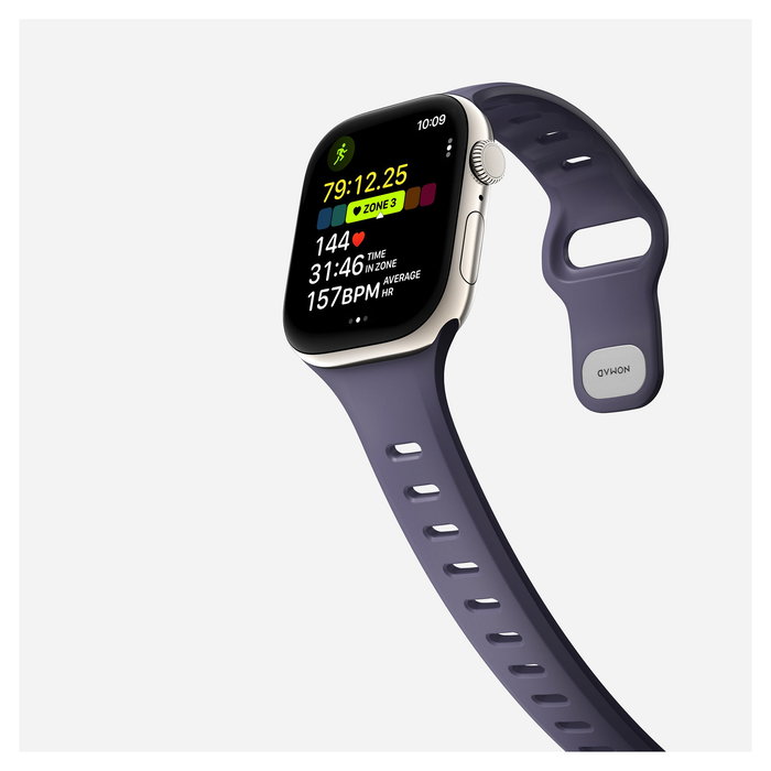 Nomad Tempo Band 42mm Morado - Correa Deportiva para Apple Watch Series