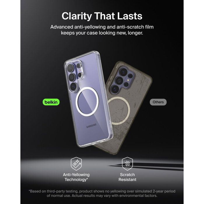 Belkin SheerForce Protect S26 Ul Cover Transparente para Samsung Galaxy S26 Ultra