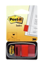 Post-it Banderitas separadoras 680-1 rojo con dispensador