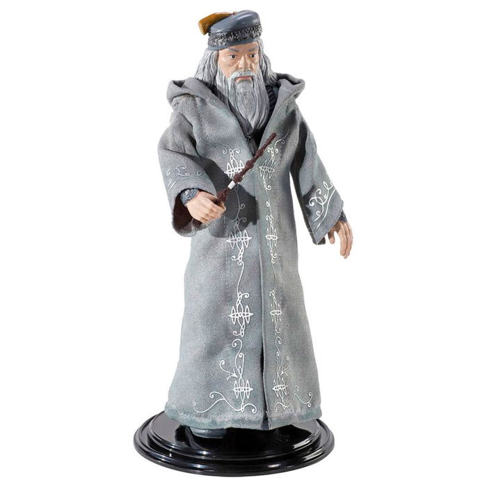 Noble Collection Figura Maleable Bendyfigs Dumbledore con varita Harry Potter 19cm