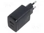 Baseus CCXJ-B01 Cargador de red 20W Negro con USB-C y USB-A