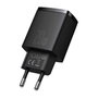 Baseus CCXJ-B01 Cargador de red 20W Negro con USB-C y USB-A