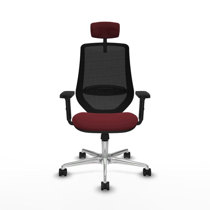 PIQUERAS Y CRESPO Silla de oficina Mardos con mecanismo Sincro, Granate y Negro PIQUERAS Y CRESPO Silla de oficina Mardos con mecanismo Sincro, Granate y Negro