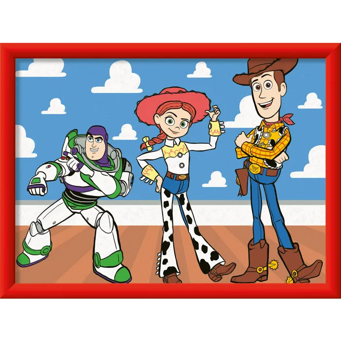 Ravensburger CreArt Kids Pintar por Numeros Toy Story Kit de Pintura 12023347 - 18x24cm, A Partir de 9 Anos