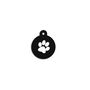 Placa identificativa para collar Imarc Circle Negro