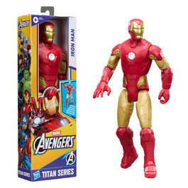 Hasbro Figura Titan Avengers Iron Man G2770, Figura de Acción Marvel de Gran Escala de 29 cm, Inspirada en los Cómics, Edad +4 años