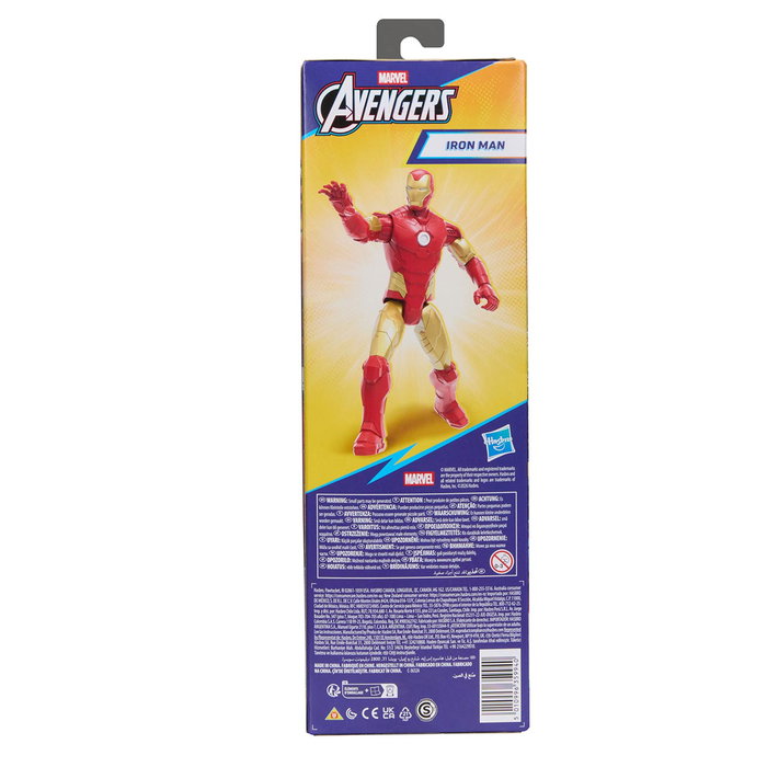 Hasbro Figura Titan Avengers Iron Man G2770, Figura de Acción Marvel de Gran Escala de 29 cm, Inspirada en los Cómics, Edad +4 años