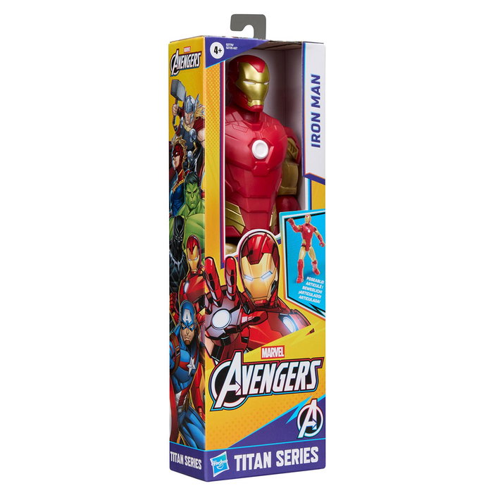 Hasbro Figura Titan Avengers Iron Man G2770, Figura de Acción Marvel de Gran Escala de 29 cm, Inspirada en los Cómics, Edad +4 años