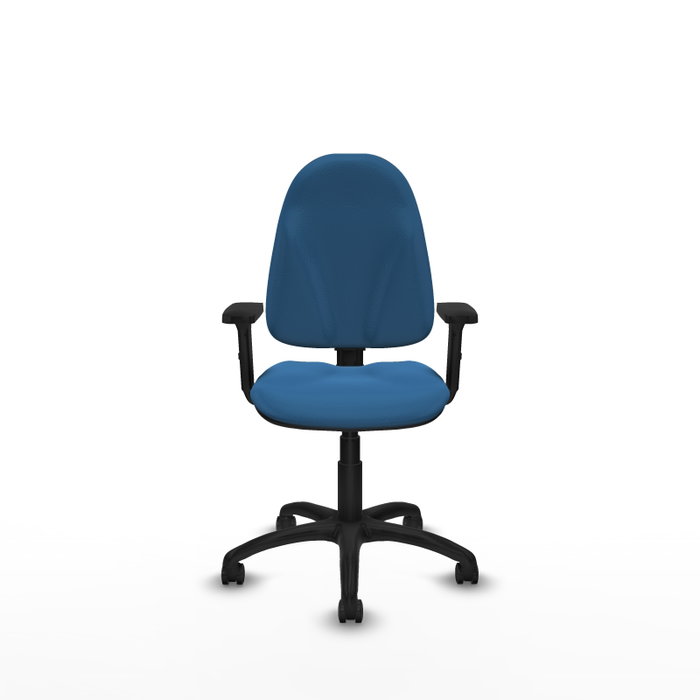 PIQUERAS Y CRESPO Silla de oficina Algarra Azul claro con brazos 2D