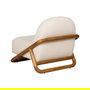 Sillón Natural Tejido-Madera Salón 75 X 85 X 79 cm