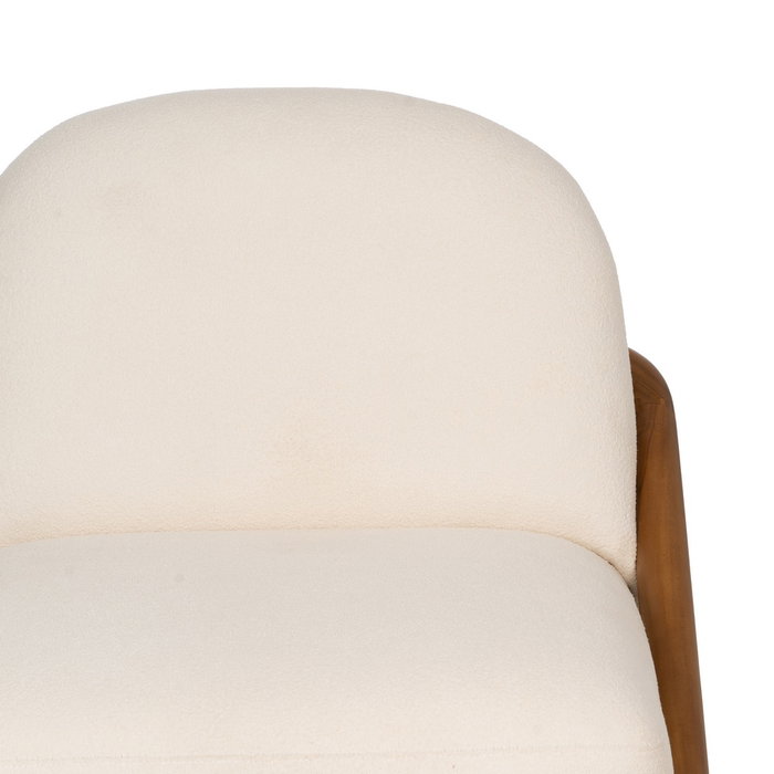 Sillón Natural Tejido-Madera Salón 75 X 85 X 79 cm