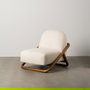 Sillón Natural Tejido-Madera Salón 75 X 85 X 79 cm