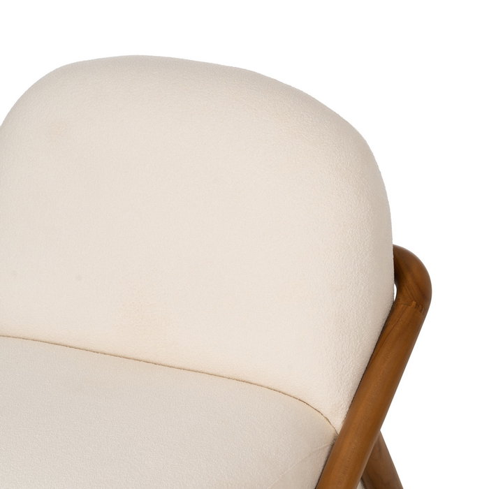 Sillón Natural Tejido-Madera Salón 75 X 85 X 79 cm