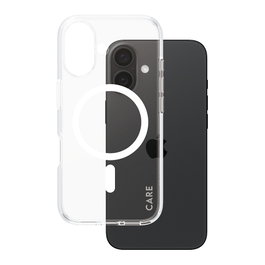PanzerGlass CARE Flagship White MagSAFE Funda Transparente para iPhone 16