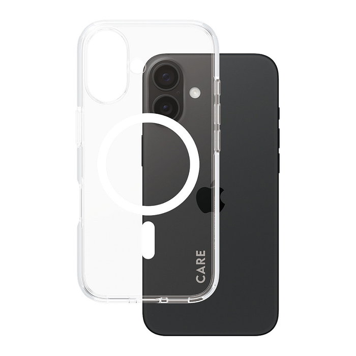 PanzerGlass CARE Flagship White MagSAFE Funda Transparente para iPhone 16 PanzerGlass CARE Flagship White MagSAFE Funda Transparente para iPhone 16