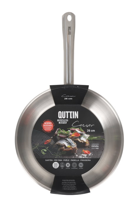 Quttin Sartén de Acero para Inducción Caesar 27.5 cm