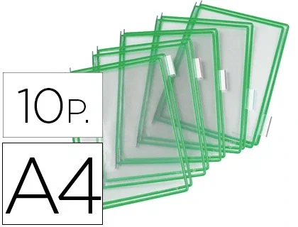Djois Funda Portacatalogo DIN A4 Color Verde Pack 10 Unidades Djois Funda Portacatalogo DIN A4 Color Verde Pack 10 Unidades