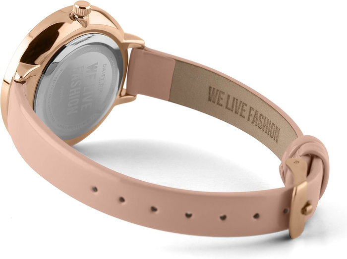 Daisy Dixon DD088PRG Reloj para mujer con correa de cuero rosa