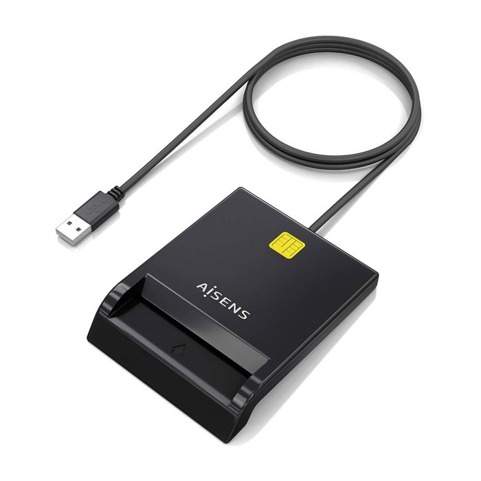Aisens Lector de Tarjeta Inteligente DNI ASCR-SN06-BK Negro