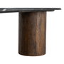 Mesa Centro Negro-Marrón Mármol/Madera 135 X 80 X 37 cm