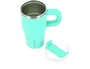 Antartik Taza térmica Pulse con asa y pajita, 570 ml, azul celeste