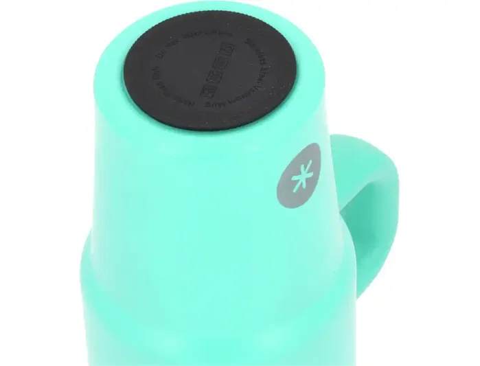 Antartik Taza térmica Pulse con asa y pajita, 570 ml, azul celeste