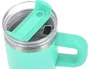Antartik Taza térmica Pulse con asa y pajita, 570 ml, azul celeste