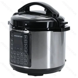 Aigostar Olla a Presión Eléctrica 6L 1000W Negro