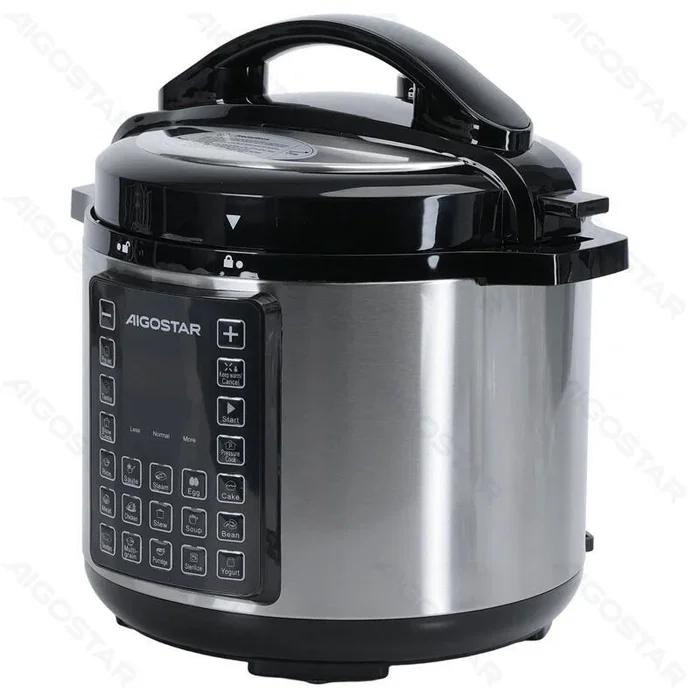 Aigostar Olla a Presión Eléctrica 6L 1000W Negro Aigostar Olla a Presión Eléctrica 6L 1000W Negro