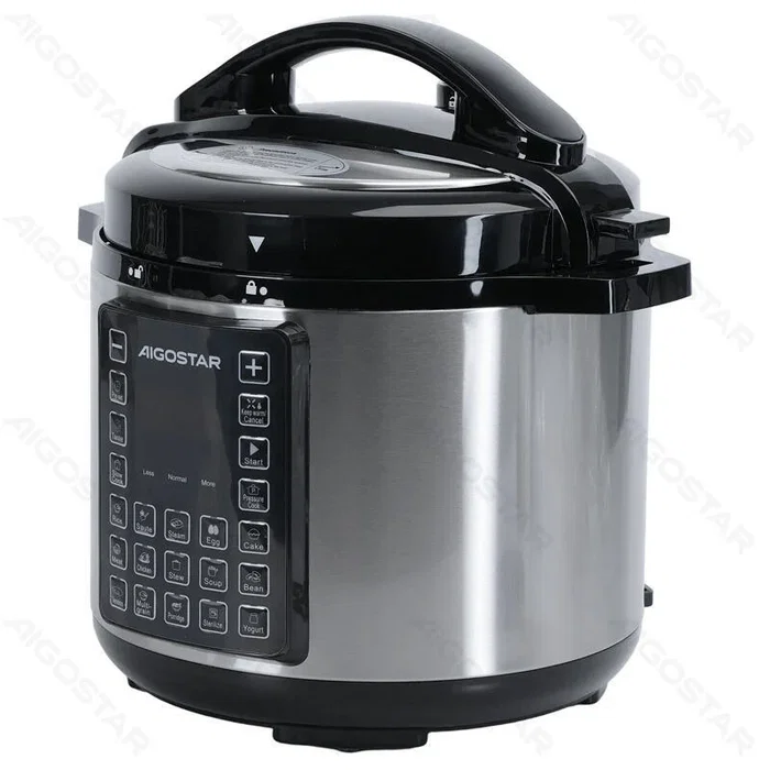 Aigostar Olla a Presión Eléctrica 6L 1000W Negro Aigostar Olla a Presión Eléctrica 6L 1000W Negro