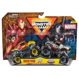 Spin Master Pack de 2 Vehículos Monster Jam Fundición a Presión 1:64 Marvel SPI1728686262276