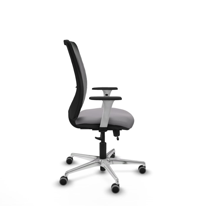 PIQUERAS Y CRESPO Silla de oficina Zulema con mecanismo Sincro/Traslack Gris y Negro