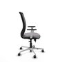 PIQUERAS Y CRESPO Silla de oficina Zulema con mecanismo Sincro/Traslack Gris y Negro