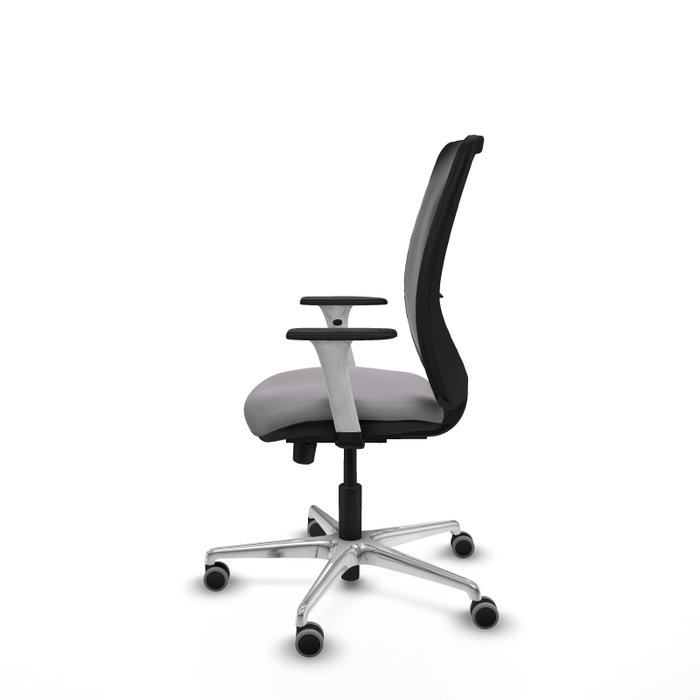 PIQUERAS Y CRESPO Silla de oficina Zulema con mecanismo Sincro/Traslack Gris y Negro