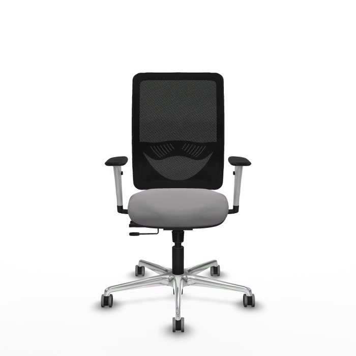 PIQUERAS Y CRESPO Silla de oficina Zulema con mecanismo Sincro/Traslack Gris y Negro