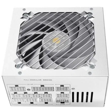 Mars Gaming MPB750PSI Fuente de Alimentación 750W 80 Plus Gold Full Modular ATX 3.1 PCIe 5.1 con Conector 12V-2x6, Ventilador 140mm Silencioso, 10 Años de Garantía