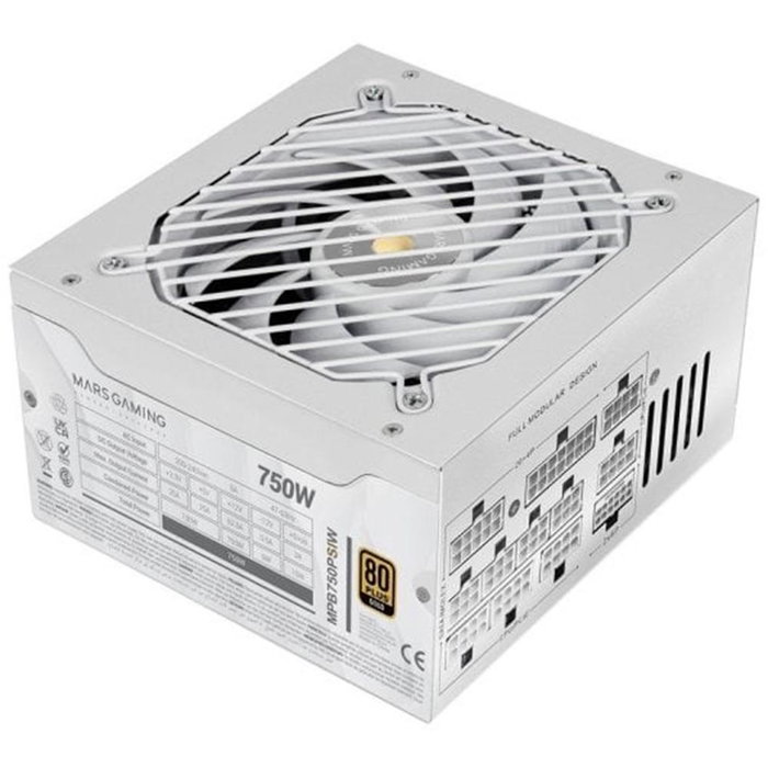 Mars Gaming MPB750PSI 750W ATX 3.1/PCIe 5.1 Blanco Mars Gaming MPB750PSI 750W ATX 3.1/PCIe 5.1 Blanco