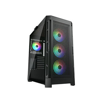 Cougar CGR-5AD1B-RGB Midi Tower PC Negro ARGB Schwarz