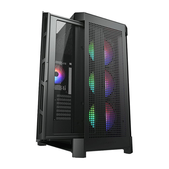 Cougar CGR-5AD1B-RGB Midi Tower PC Negro ARGB Schwarz