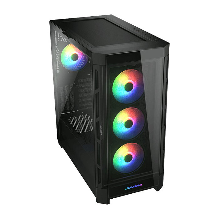Cougar CGR-5AD1B-RGB Midi Tower PC Negro ARGB Schwarz