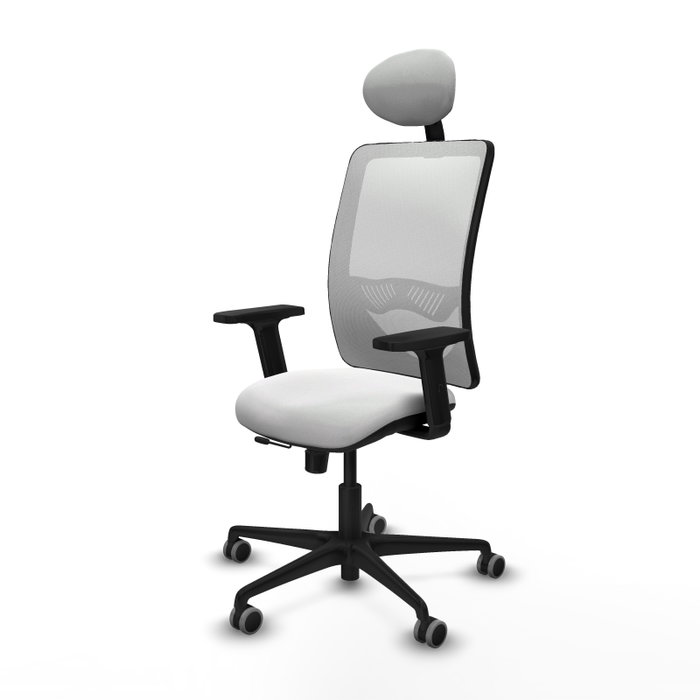 PIQUERAS Y CRESPO Silla de oficina Zulema blanca con mecanismo Sincro/Traslack PIQUERAS Y CRESPO Silla de oficina Zulema blanca con mecanismo Sincro/Traslack