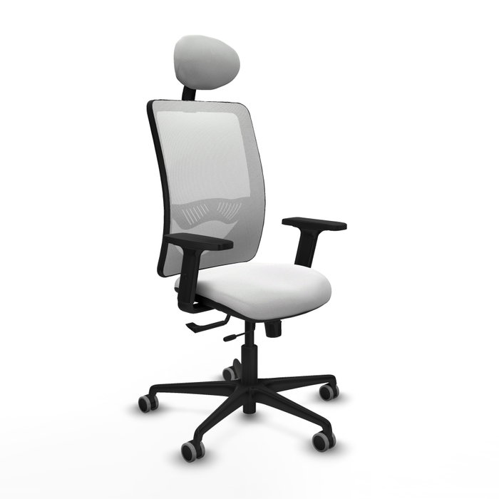 PIQUERAS Y CRESPO Silla de oficina Zulema blanca con mecanismo Sincro/Traslack PIQUERAS Y CRESPO Silla de oficina Zulema blanca con mecanismo Sincro/Traslack