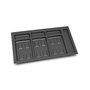 Emuca Base para contenedores de cajón cocina Recycle, 3 huecos, módulo 900mm, Plástico gris antracita